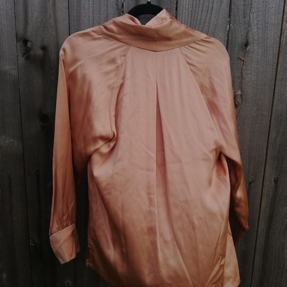 Rose gold Ted baker silk blouse ted size 2 - Picture 2 of 5